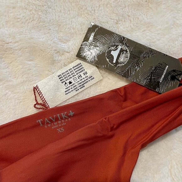 NWT Tavik Ali Mini Swim Bottom in Rust - Extra Small - Picture 3 of 7